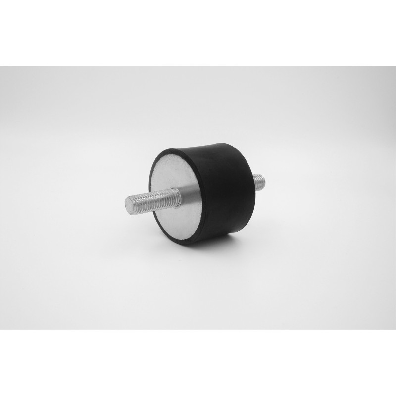Silentbloc Anti-vibration Caoutchouc 60x40mm - Filetage Femelle M12 - Pour Moteurs, Compresseurs, Machines - Réduction Bruit Et Chocs