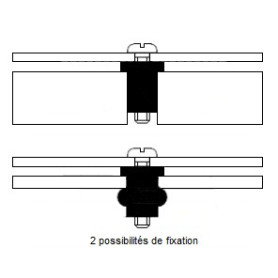FIXATION ANTIBRUIT M3
